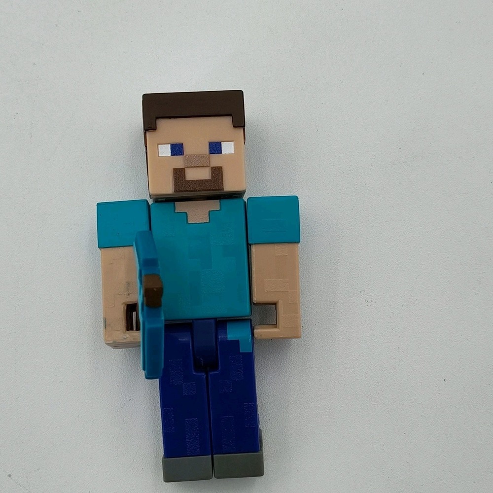 Minecraft‎ 3.25in Comic Maker Steve Figure Accessories Mattel📸SEE📏📸 - Picture 9 of 16